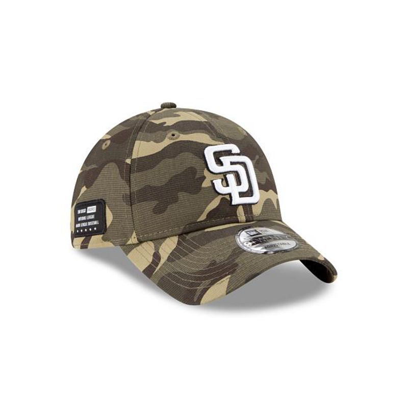 MLB San Diego Padres Armed Forces Weekend 9Twenty Adjustable (CRN2076) - Green New Era Caps